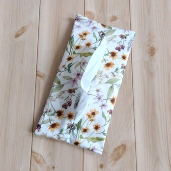 リバティ　携帯ティッシュケース　BOXティッシュから詰替え　プリマベーラ　オフホワイト　577