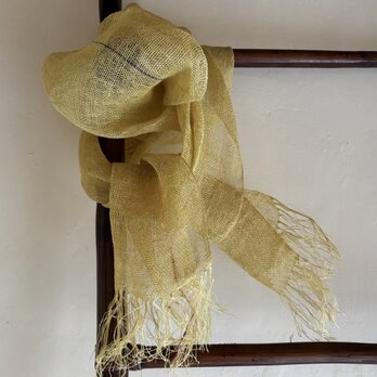 手織りヘンプストールW