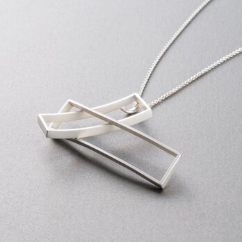 銀のペンダント《レクタングル / Rectangle》