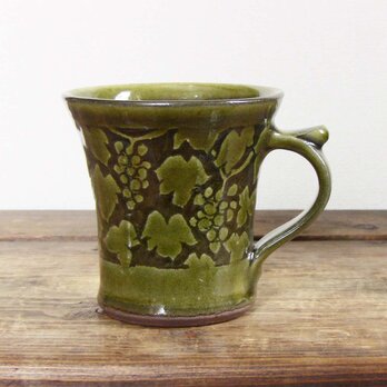 ぶどうマグカップ（オリーブ）