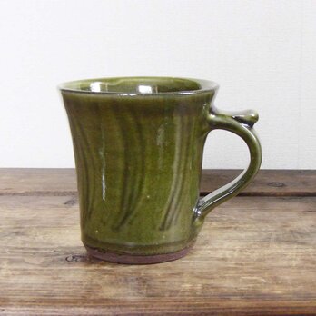 藁描マグカップ（オリーブ）