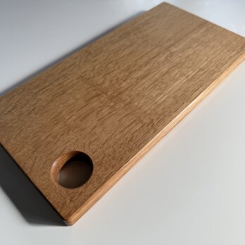 ナラ 無垢カッティングボード 17×150×300mm 亜麻仁油仕上げ 穴付き 1点物
