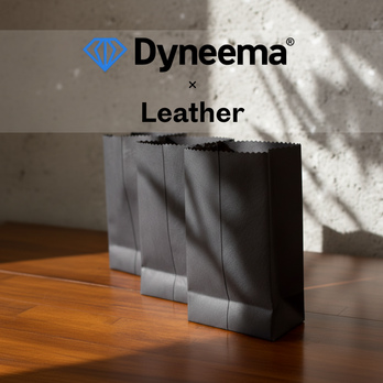 ブラックダイニーマレザー 撥水クラフトバッグ｜紙袋風デザイン・軽量高耐久・サイズオーダー可