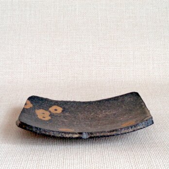 長方皿 (金彩梅b)