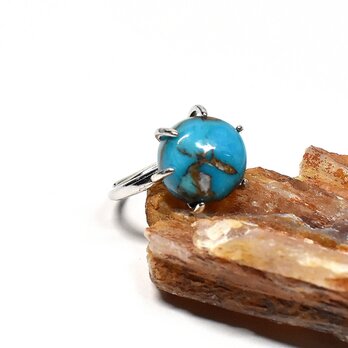 試作品のため　お買い得☆ オイスターカッパーターコイズ　シルバーリング