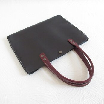 SALE開始～  《牛革》新デザイン♪フラットミニマルトート・スムース・ダークネイビー・0508