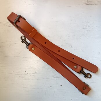 バッグに付けられる 肉厚で丈夫な牛革ショルダーベルト【5色展開】