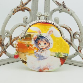 「Honey Baby 3　」がま口ポーチ(口金8.5センチ)のコピー
