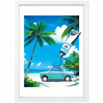 塗っちゃえ　クルマ　送料無料 　あらゆすお部屋のポスター　イラスト　ポスター　アートポスター　アート/sei検索新着順　3885