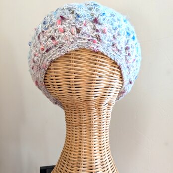 ふんわり春色のベレー