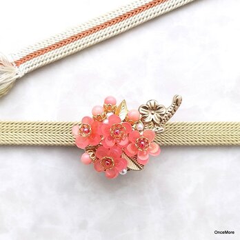 梅の花の帯留め小枝Ver.Ⅱ（Ｃ）