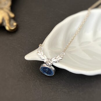 [フランス奇跡のメダイ] Laurier 月桂樹のネックレス silver*ブルー