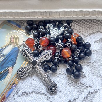 ブラックタイガーアイのロザリオ