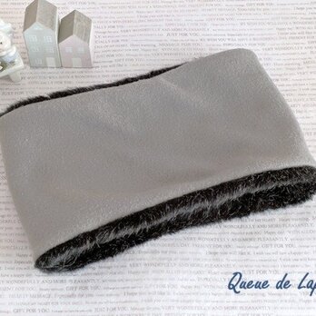 フリース×フェイクファーのあったかネックウォーマー