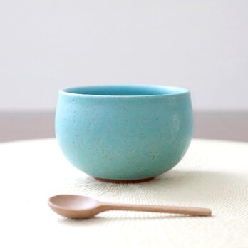 赤陶土とトルコ青釉のお湯のみ