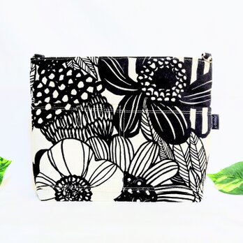 北欧の大きな花2Wayバッグインバッグ