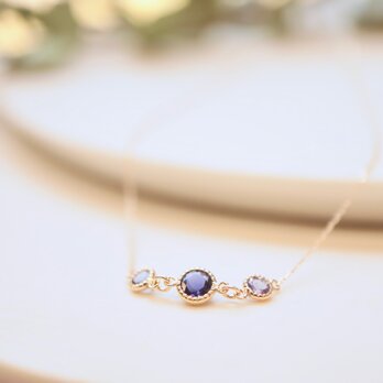 [Sot to] K10 ネックレス【アイオライト&タンザナイト】