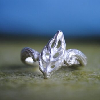 J様サイズオーダー品・森の葉っぱリング