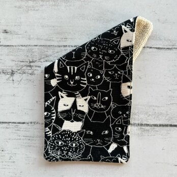 猫　ハンカチタオル　ハーフハンカチ　マイクロファイバー　プチギフト