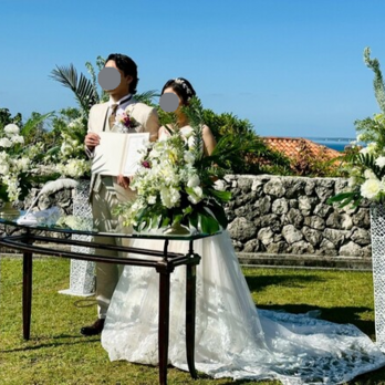 実例写真！オーバースカート リーフ刺繍 ソフトチュール 花嫁/結婚式 ロングトレーン