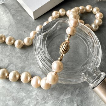 NMA3-【 MARVELLA 】マーヴェラ・ヴィンテージネックレス 1980's Faux Pearl Short