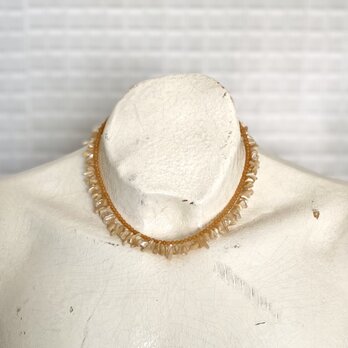 Vintage 80s-90s USA retro natural stone mop necklace