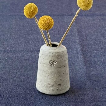 リボンの刻印の一輪挿し k-tom-4