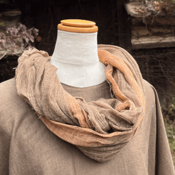 新春特別提供 柿渋染めスヌードK25120