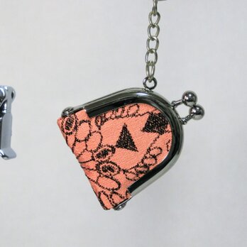 がま口のバックチャーム　キーホルダー