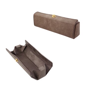 [送料無料] 美と機能を極めた、至高のスリムペンケース。置いたまま、片手で簡単に瞬間開閉！『SKITTLE ペンケース』グレー