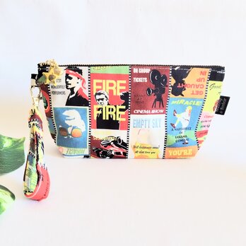 アメリカンムービーの持ち手付きペンケース(大)