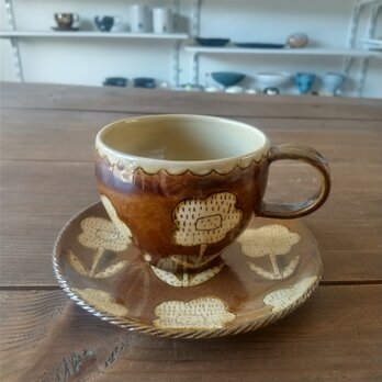 カップ＆ソーサー（花①）