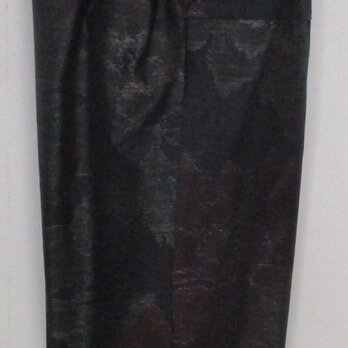 ８５８２　色大島紬の着物で作ったパンツ　