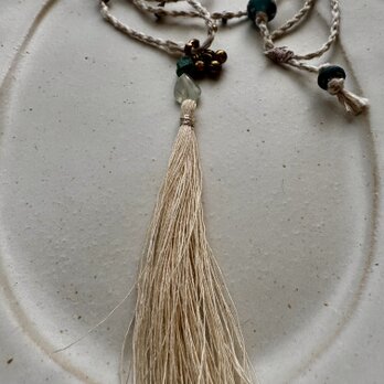 祈りのペンダント・プレナイトとクリソコラ