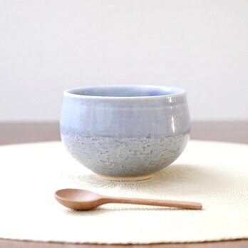 海のブルーの丸いお湯のみ