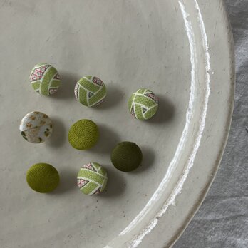 北欧模様のくるみボタン(008)