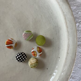 北欧模様のくるみボタン(012)