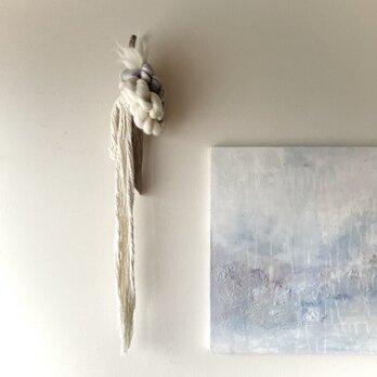 流木 オブジェ 『貝の記憶を聴く,e.』