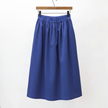 ★新色【即納】コーデュロイ ギャザースカート（ ロイヤルブルー ）ブルー 青
