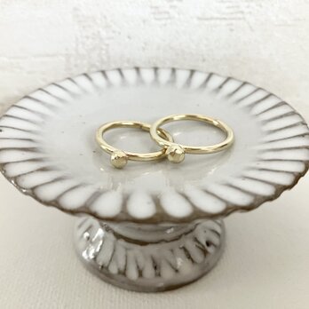 Facet Dot Ring ｜真鍮