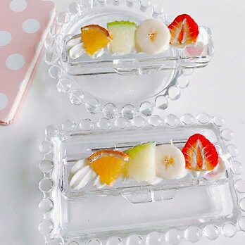 フルーツの印鑑ケース　朱肉つき  フェイクスイーツ