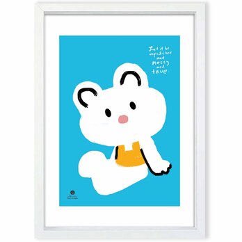 おかえり　クマ　送料無料 　あらゆるお部屋のポスター　イラスト　ポスター　アートポスター　アート/sei検索新着順　3902