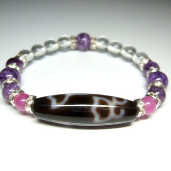 龍水蓮花三眼天珠