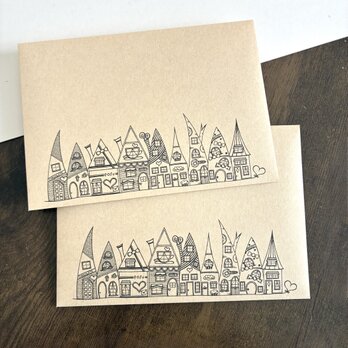 甘〜い♡家イラスト洋2封筒　4枚入り