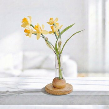 春を告げる水仙の一輪挿し　Spring マジカルウォーター　インテリアフラワー