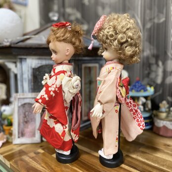 30センチドール　着物用自立スタンド3個セット