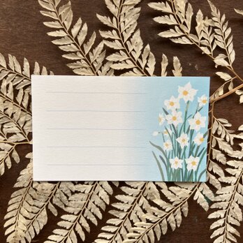 メッセージカード【水仙】