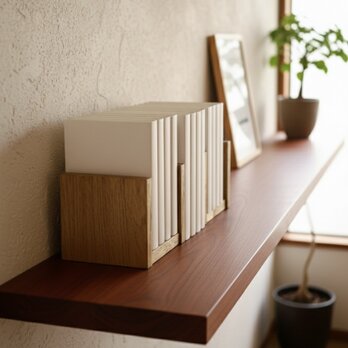 木製(桐)ブックスタンド ブックエンド