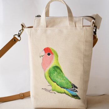 コザクラインコのお散歩ショルダーバッグ ＊受注製作・カラー変更可能＊