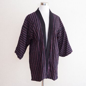 昭和初期〜中期 野良着 木綿 縞模様｜古布・リメイク素材 ジャパンヴィンテージ